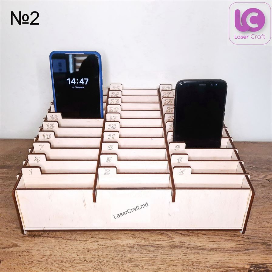 Organizator pentru telefoane (30 secțiuni)