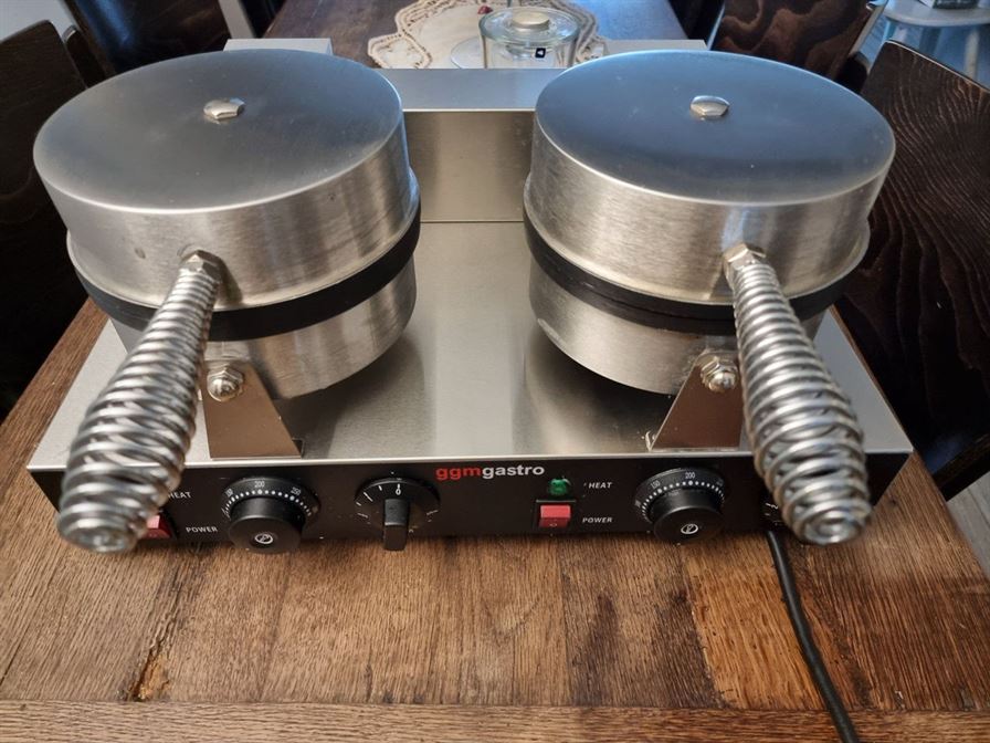 Aparat de vafe, profesional, dublu