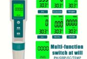 Tester de calitate a apei 7 in 1(PH, TDS, EC, Salinitate, ORP, H2, T, SG)